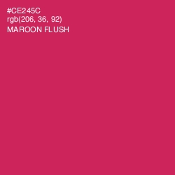 #CE245C - Maroon Flush Color Image